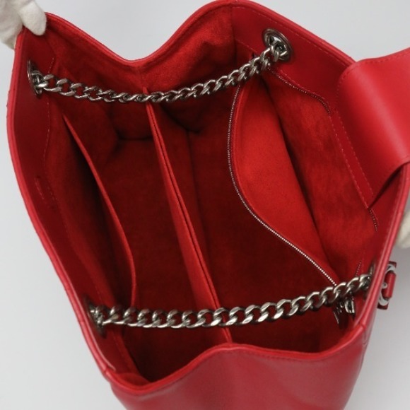 Louis Vuitton New Wave Chain Tote Shoulder Bag Red+ - Picture 8 of 9